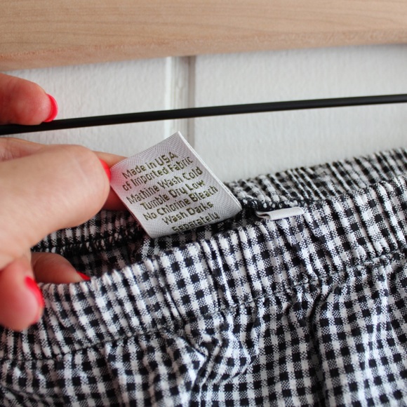 1990s Vintage Gingham Print High Waisted Shorts by Garnet Hill - Picture 7 of 7